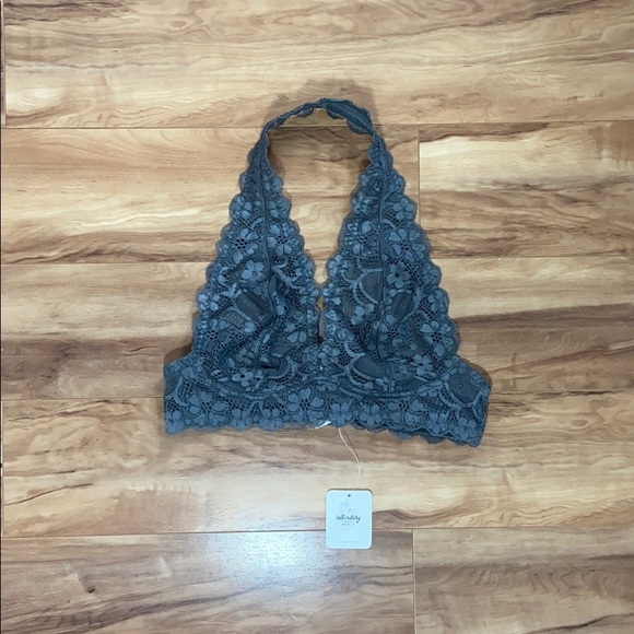 Free People gray color lace bralette - Picture 4 of 14